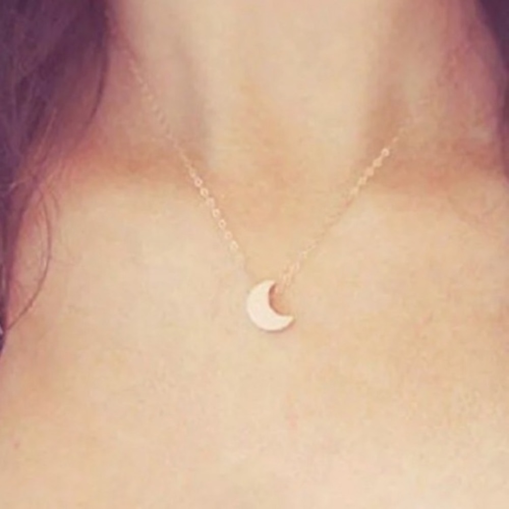 Gold Moon Necklace